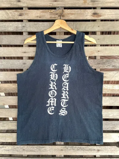 Pre-owned Chrome Hearts Spellout Tank Top Black