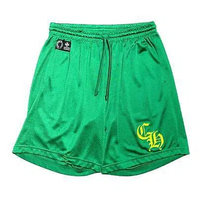 Pre-owned Chrome Hearts Sports Mesh Varsity Shorts Green