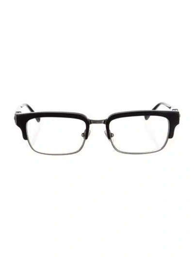 Pre-owned Chrome Hearts Square Eyeglasses In Black