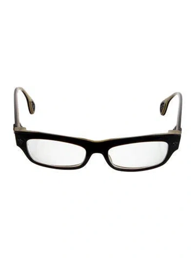 Pre-owned Chrome Hearts Square Eyeglasses In Black