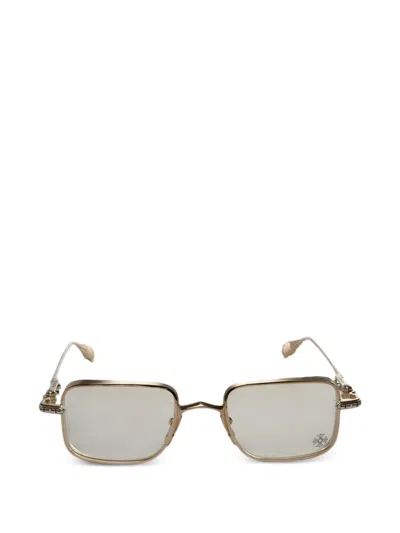 Chrome Hearts Square-frame Glasses In Brown
