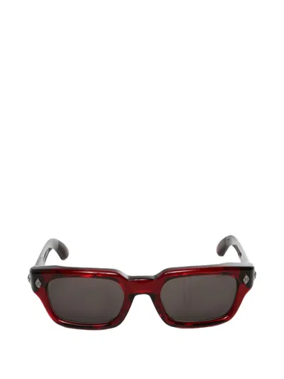 Chrome Hearts Square-frame Sunglasses In Red