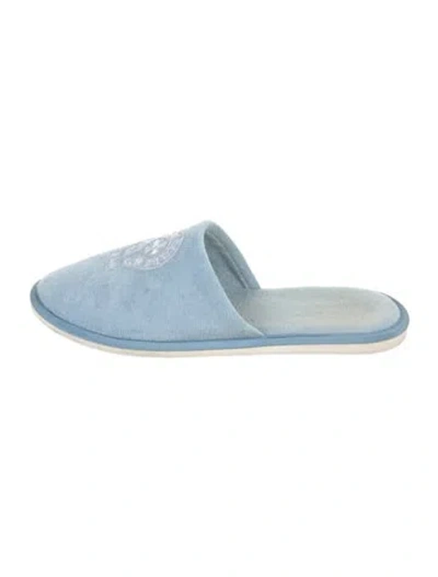 Pre-owned Chrome Hearts St. Barths Slippers In Blue