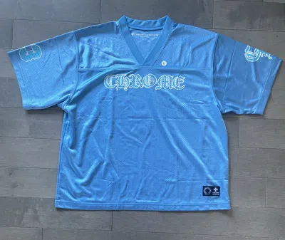 Pre-owned Chrome Hearts Stadium Warm Up Ss Jersey In Blue