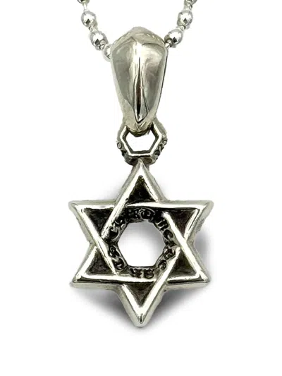 Chrome Hearts Star Of David Necklace In Metallic