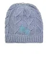 Chrome Hearts Star-patch Beanie Hat In Blue