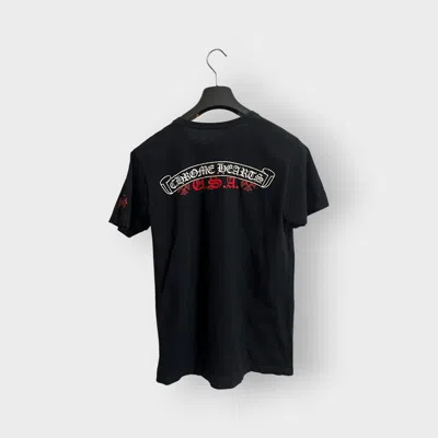 Pre-owned Chrome Hearts Steal! 2010s  Usa Scroll Logo Tee (m) In Black