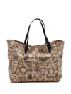 Chrome Hearts Stencil-monogram Cross Tote Bag In Brown