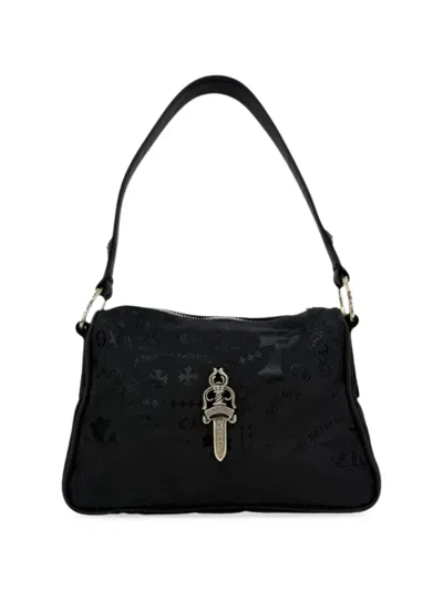 Chrome Hearts Stencil-print Dagger-pendant Tote Bag In Orange