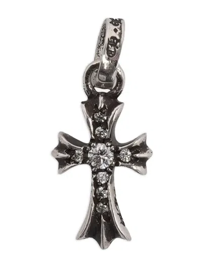 Chrome Hearts Sterling Silver Babyfat Diamond Pendant
