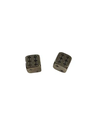 Pre-owned Chrome Hearts Sterling Silver Dice Set Not Sold