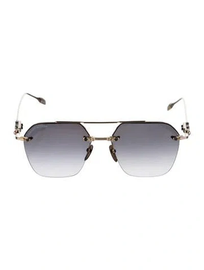 Pre-owned Chrome Hearts Stinger Square Sunglasses In Gold