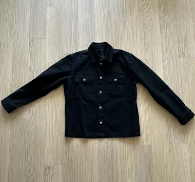 Pre-owned Chrome Hearts Studded Canvas Shirt In Black