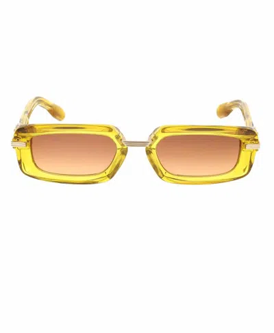 Pre-owned Chrome Hearts Sunglasses Cross Dagger In Yellow
