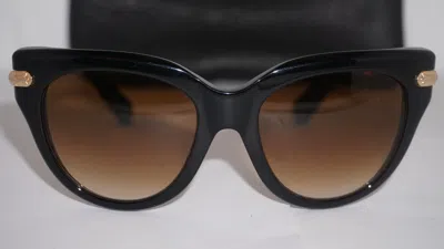 Pre-owned Chrome Hearts Sunglasses Titsicle Cateye Black Brown 55 19 134 Japan
