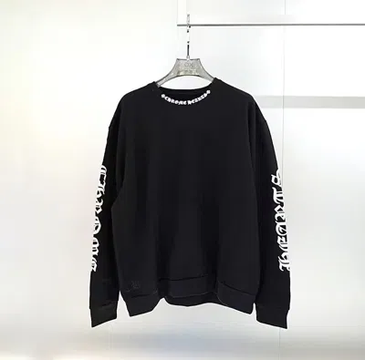 Chrome Hearts Sweatshirt With Sanskrit Sleeves In Black