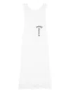 Chrome Hearts T Bar Cross Ribbed Tank Top In White