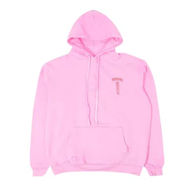 Pre-owned Chrome Hearts T Bar Logo Hoodie 'pink/red'