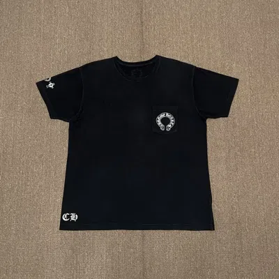 Pre-owned Chrome Hearts T Bar Logo Tee In Black