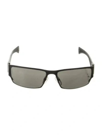 Pre-owned Chrome Hearts Taint Shield Sunglasses In Black
