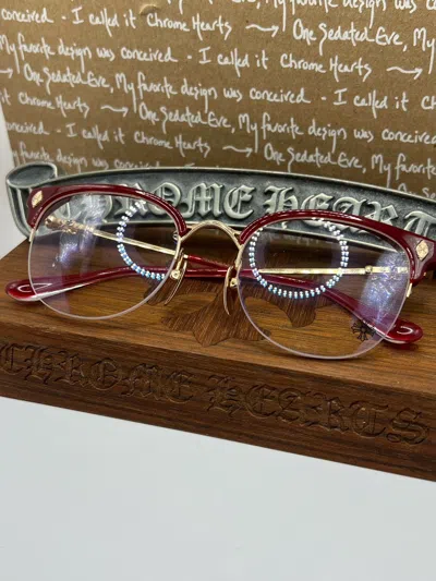 Pre-owned Chrome Hearts Tang Glasses In Red