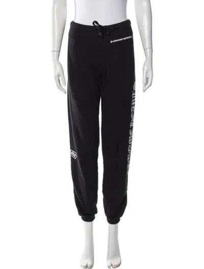 Pre-owned Chrome Hearts T-bar Graphic Print Sweatpants In Blue