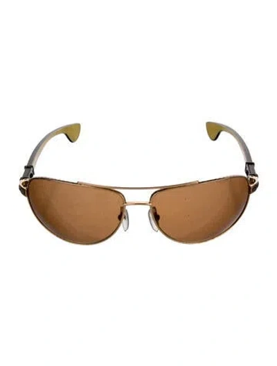 Pre-owned Chrome Hearts The Beast Ii Aviator Sunglasses