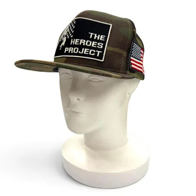 Pre-owned Chrome Hearts The Heroes Project Cotton Cap In Green