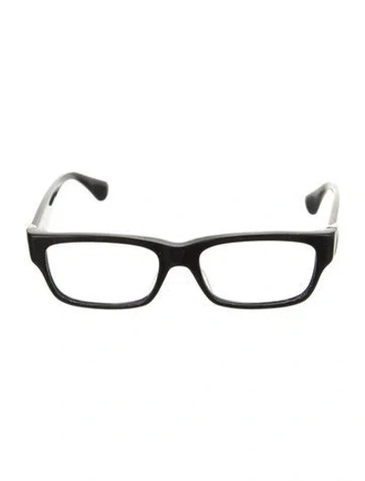 Pre-owned Chrome Hearts The Works Flerknee Square Eyeglasses In Black