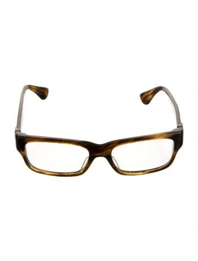 Pre-owned Chrome Hearts The Works Flerknee Square Eyeglasses In Brown