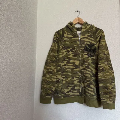 Pre-owned Chrome Hearts Thermal Camo Zip Up Hoodie