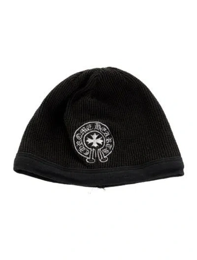Pre-owned Chrome Hearts Thermal Horseshoe Beanie In Black