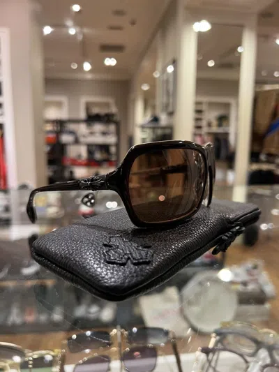 Pre-owned Chrome Hearts ‘thrust' Sunglasses In Brown