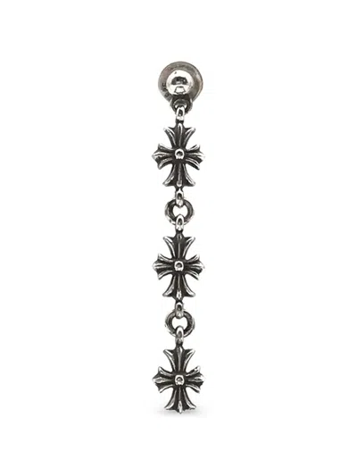 Chrome Hearts Tiny E Plus 3 Drop Earring In Metallic