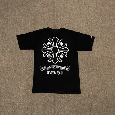Pre-owned Chrome Hearts Tokyo Exclusive Cross Logo Vintage Tee In Black