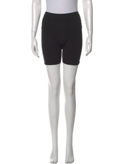 Pre-owned Chrome Hearts Tonal Monogram Mini Shorts In Black