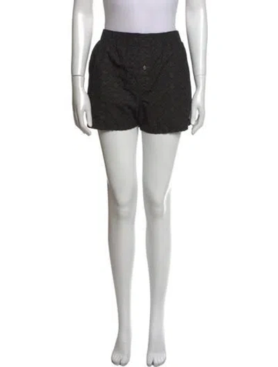 Pre-owned Chrome Hearts Tonal Monogram Printed Swim Trunks In Black