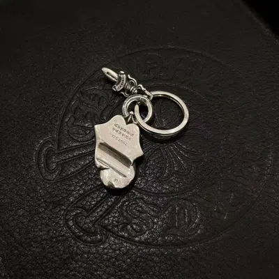 Chrome Hearts Tongue-shaped Keychain In Metallic