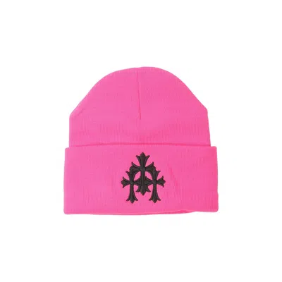 Pre-owned Chrome Hearts Triple Cross Beanie 'pink' | Men's Size Onesize