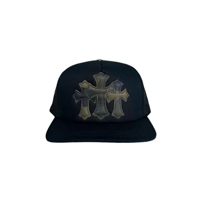 Pre-owned Chrome Hearts Triple Cross Cemetery Trucker Hat 'camo' | Multi-color | Men's Size Onesize