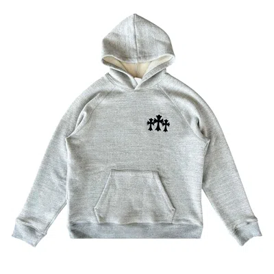 Pre-owned Chrome Hearts Triple Cross Hoodie 'grey' | Men's Size M