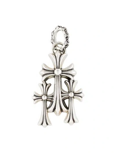 Pre-owned Chrome Hearts Triple Cross Large Pendant In Multi