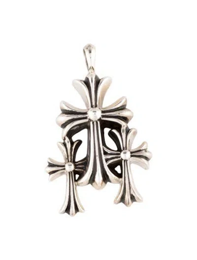 Pre-owned Chrome Hearts Triple Cross Pendant In Multi