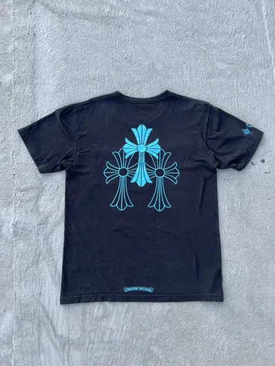 Pre-owned Chrome Hearts Triple Cross Pocket Tee In Black
