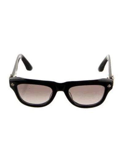Pre-owned Chrome Hearts Trititsagain Round Sunglasses In Brown