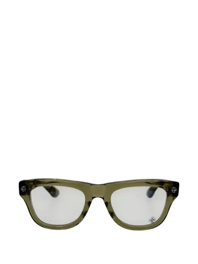 Chrome Hearts Trititsagain Square-frame Sunglasses In Green