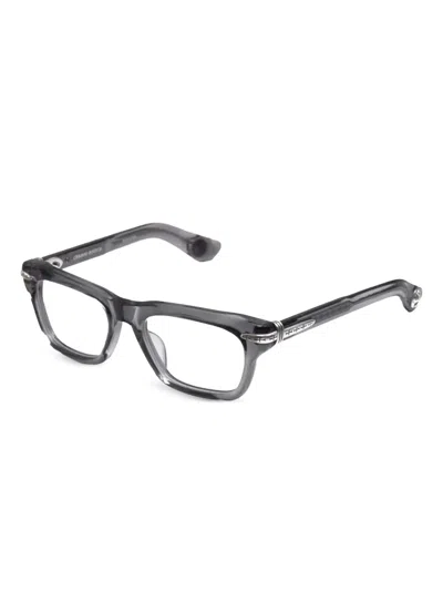 Chrome Hearts Trypoleagain Square-frame Glasses In Gray