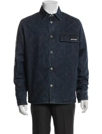 Pre-owned Chrome Hearts Turbo Diesel Denim Jacket In Blue