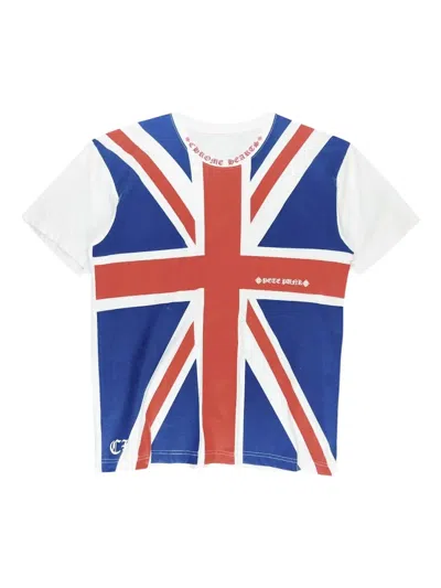 Chrome Hearts Union Jack Short-sleeve T-shirt In Blue