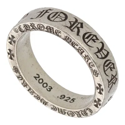 Pre-owned Chrome Hearts Us12  Spacer Forever 6mm Silver Ring